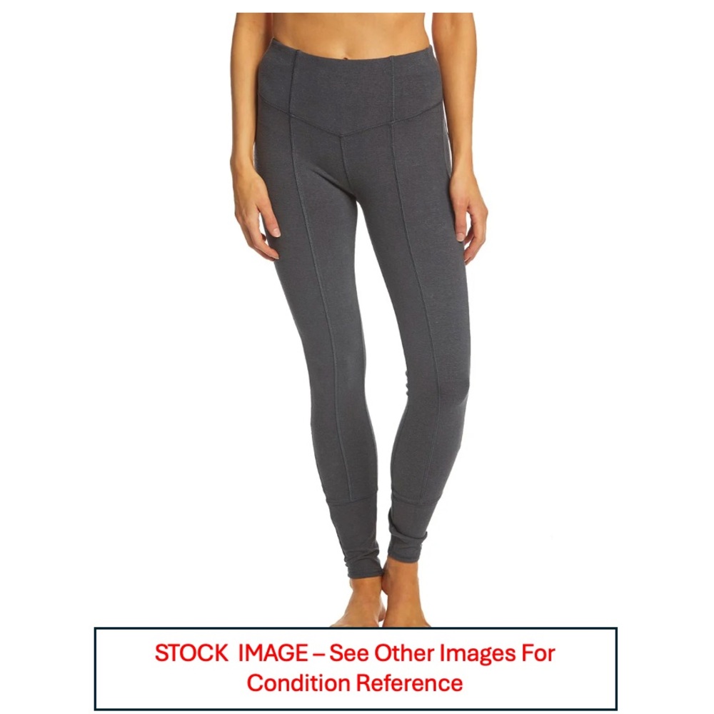Prana Leda Hemp Organic Legging, Coal/Blue/Grey, Size M